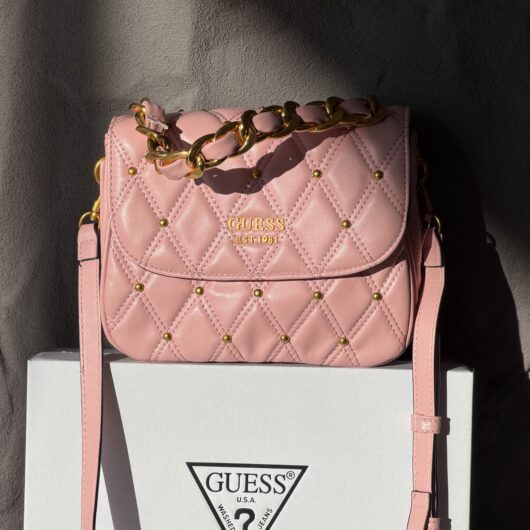 Сумка Guess Triana Flap Shoulder рожевий