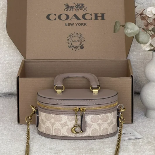 Сумка Coach Trail Crossbody 17 молочно-бежевий