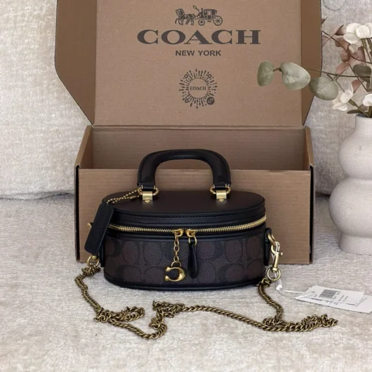 Сумка Coach Trail Crossbody 17 шоколадний