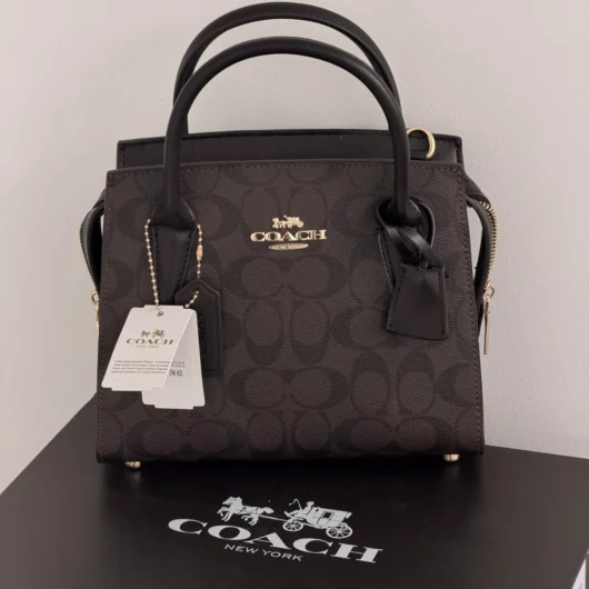 Сумка Coach Andrea Carryall коричневий