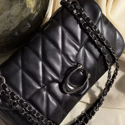 Сумка Coach Tabby Shoulder Bag 26 чорний срібло
