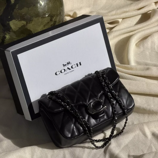Сумка Coach Tabby Shoulder Bag 26 чорний срібло