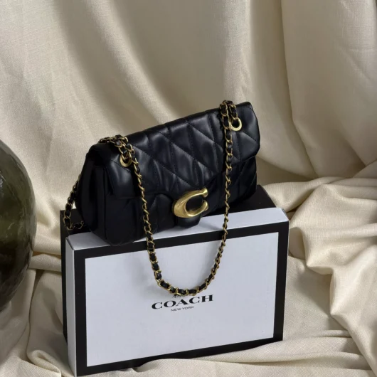 Сумка Coach Tabby Shoulder Bag 26 чорний золото