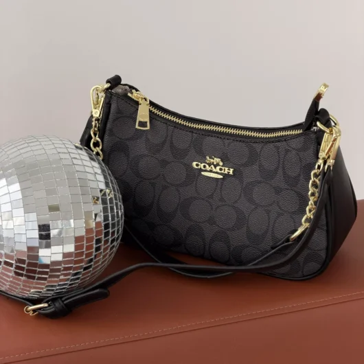 Сумка Coach Bolso de hombro Teri чорний
