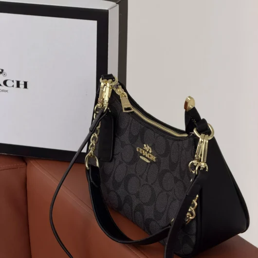 Сумка Coach Bolso de hombro Teri чорний