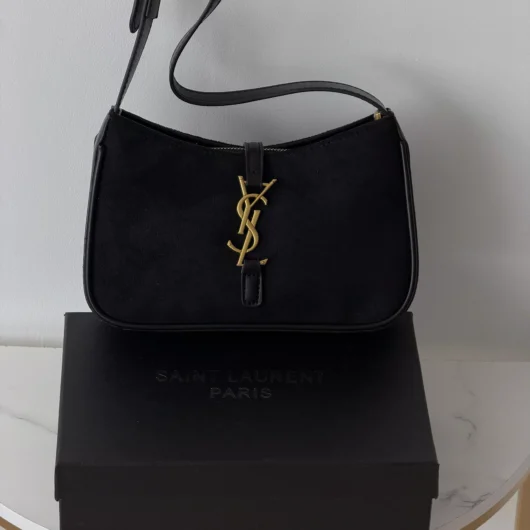 Сумка  Yves Saint Laurent Le 5 A 7 замша чорний