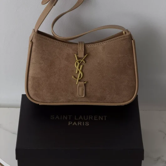 Сумка  Yves Saint Laurent Le 5 A 7 замша бежевий