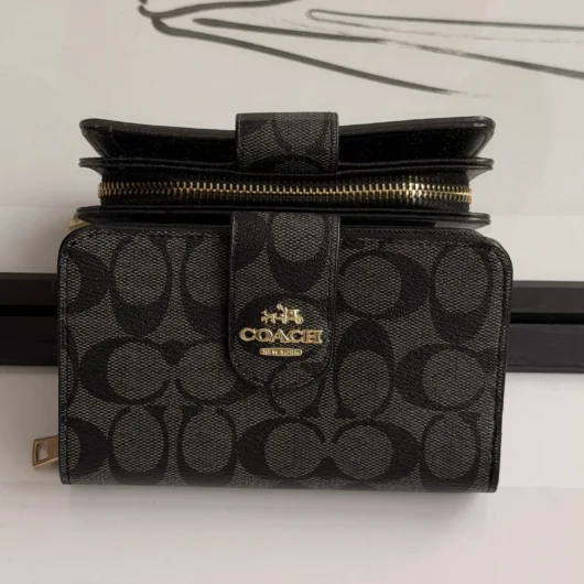 Гаманець Coach книжка LUX якість чорний