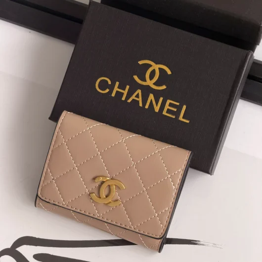 Гаманець Chanel mini бежевий