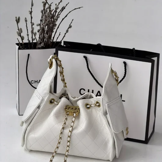 Сумка жіноча Chanel 25 Small Handbag білий