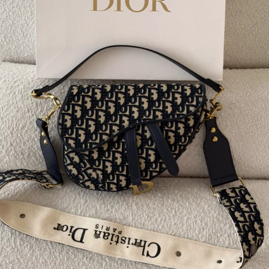 Жіноча сумка Dior Saddle Bag синій
