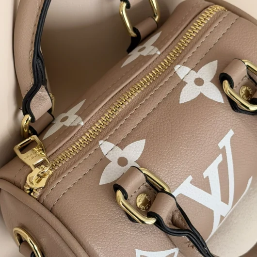 Сумка Louis Vuitton Nano Speedy mini бежевий монограм