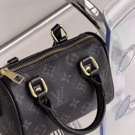 Сумка Louis Vuitton Nano Speedy mini чорний