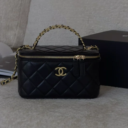 Chanel Vanity Logo Handle Premium чорний