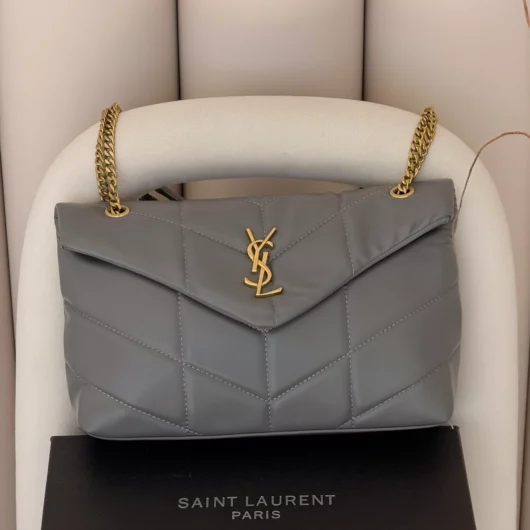 Сумка Yves Saint Laurent Loulou Puffer Medium сірий