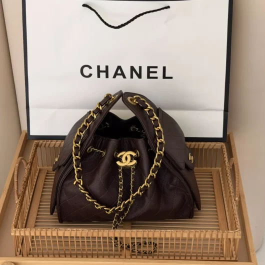 Сумка жіноча Chanel 25 Small Handbag шоколадний