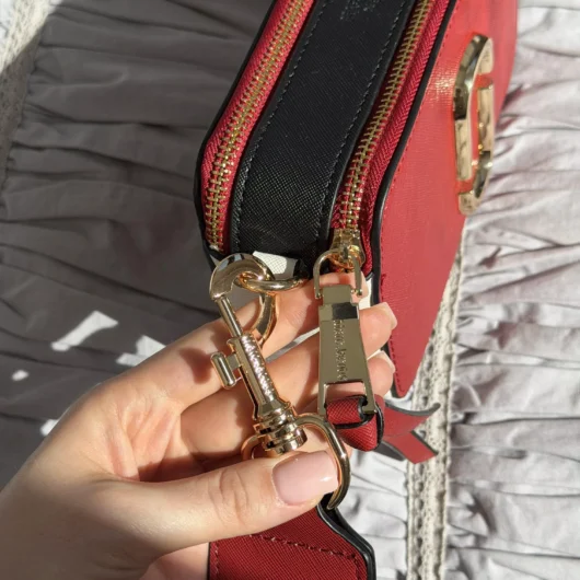 Жіноча сумка крос боді Marc Jacobs The Snapshot червоний