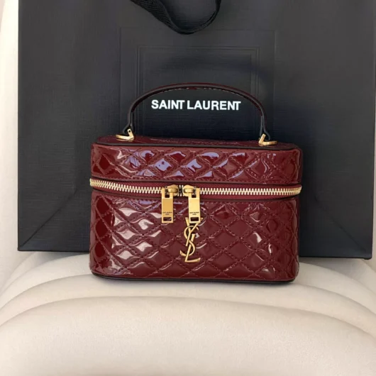 Жіноча сумка Yves Saint Laurent Gaby Vanity Bag бордовий