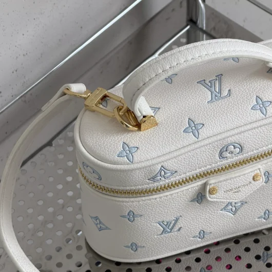 Сумка Louis Vuitton Vanity Chain Pouch Premium біло-голубий