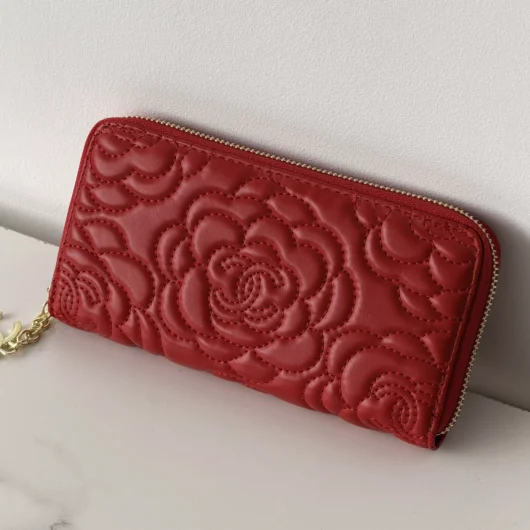 Гаманець Chanel Camellia червоний