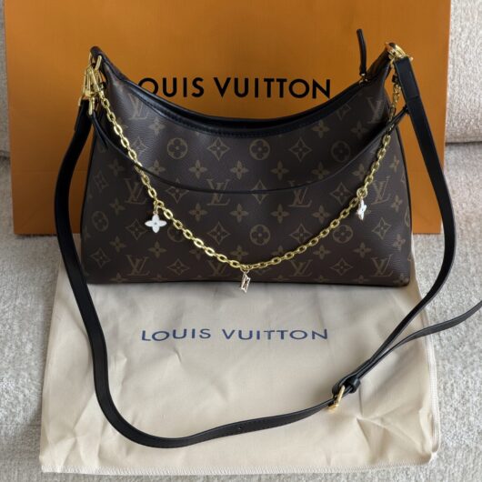 Жіноча сумка Louis Vuitton Boulogne Premium коричневий+ чорний