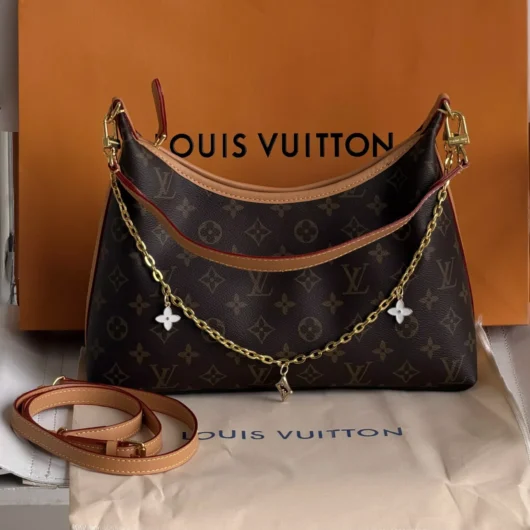Жіноча сумка Louis Vuitton Boulogne Premium коричневий+ бежевий