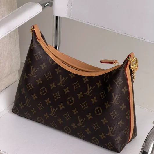 Жіноча сумка Louis Vuitton Boulogne Premium коричневий+ бежевий