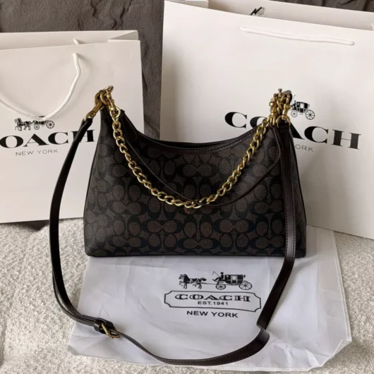 Жіноча сумка Coach Juliet Shoulder Bag 25 Premium шоколадний