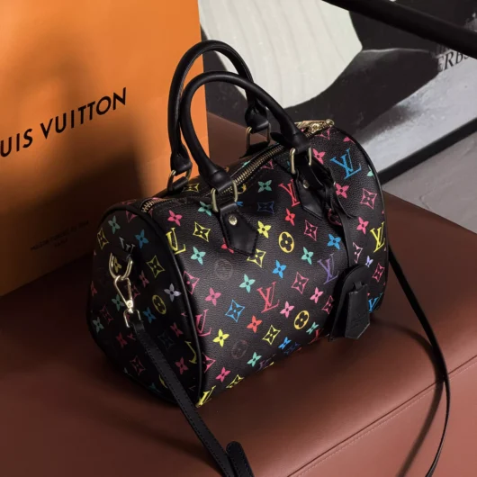 Сумка Louis Vuitton Speedy 25 чорний моногам