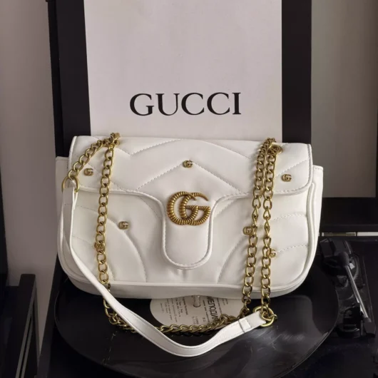 Сумка Gucci GG Marmont Small shoulder bag білий