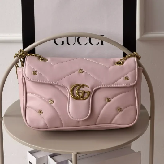 Сумка Gucci GG Marmont Small shoulder bag рожевий