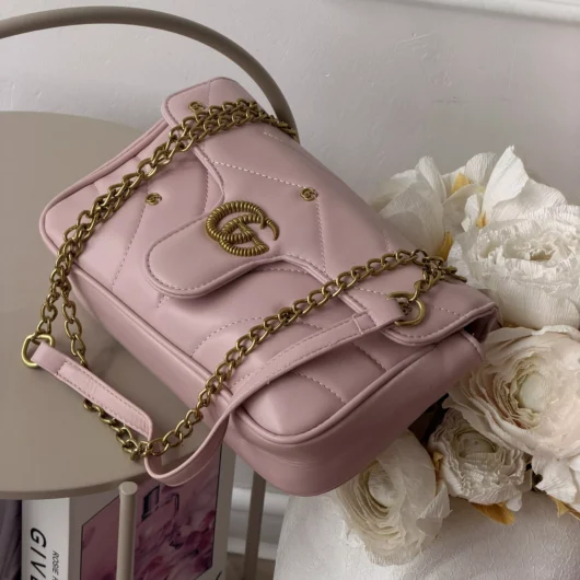 Сумка Gucci GG Marmont Small shoulder bag рожевий