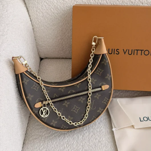 Сумка Louis Vuitton Loop коричневий + беж