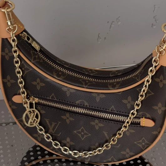 Сумка Louis Vuitton Loop коричневий + беж
