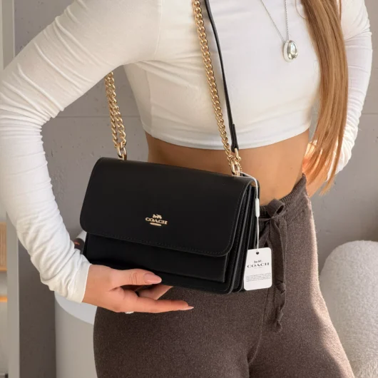 Сумка Coach Mini Klare Crossbody in Signature Canvas чорний класичний