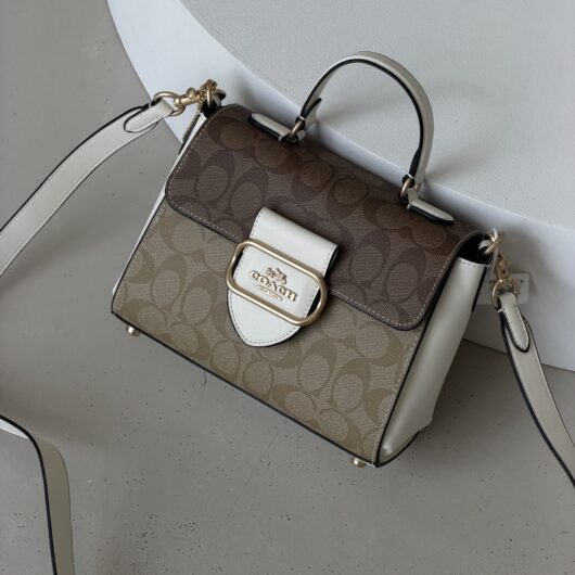 Сумка Coach Morgan Top Handle Satchel Premium білий