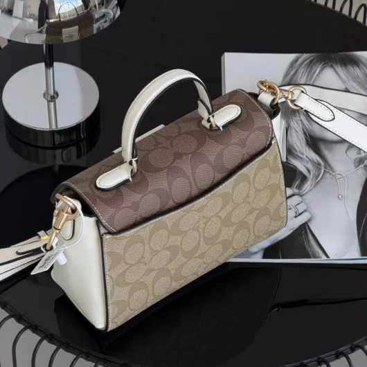 Сумка Coach Morgan Top Handle Satchel Premium білий