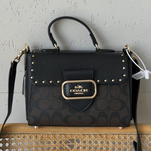 Сумка Coach Morgan Top Handle Satchel Premium шоколадний