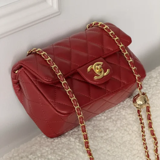 Сумка Chanel Classic Flap Mini Bag червоний