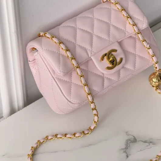Сумка Chanel Classic Flap Mini Bag рожевий