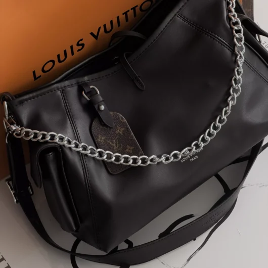 Сумка Louis Vuitton CarryAll Cargo Vibe PM LUX чорний срібло
