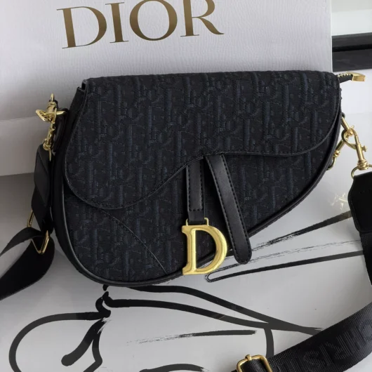 Жіноча сумка Dior Saddle Bag чорний