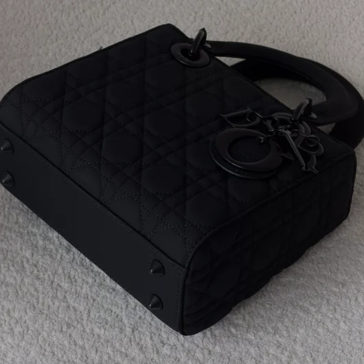 Жіноча сумка Christian Dior Lady My ABCBag Premium Medium size чорний матовий