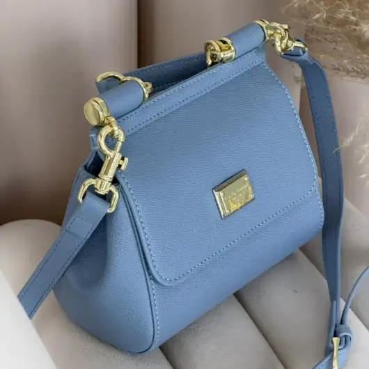 Сумка Dolce&Gabbana Sicily 18 cm — Premium блакитний