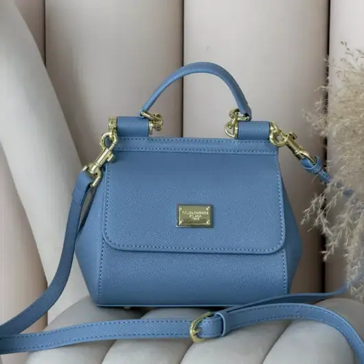 Сумка Dolce&Gabbana Sicily 18 cm — Premium блакитний