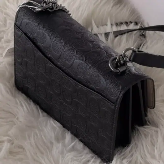 Сумка Coach Mini Klare Crossbody in Signature Canvas чорний текстурований