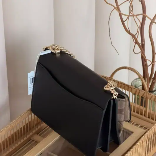 Сумка Coach Mini Klare Crossbody in Signature Canvas чорно-бежевий