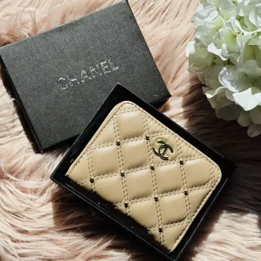 Гаманець Chanel mini бежевий