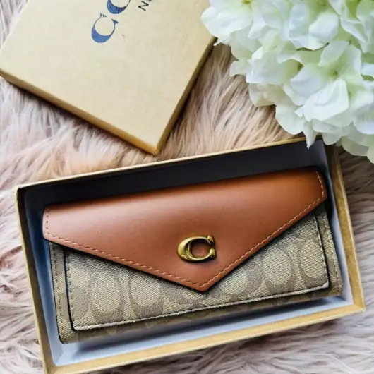 Гаманець Coach візитниця великий коричневий