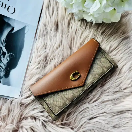 Гаманець Coach візитниця великий коричневий